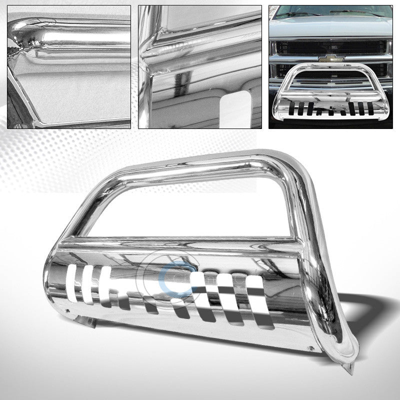 CHROME HD BULL BAR PUSH BUMPER GRILL GRILLE GUARD 88-00 CHEVY GMC C10 C/K PICKUP