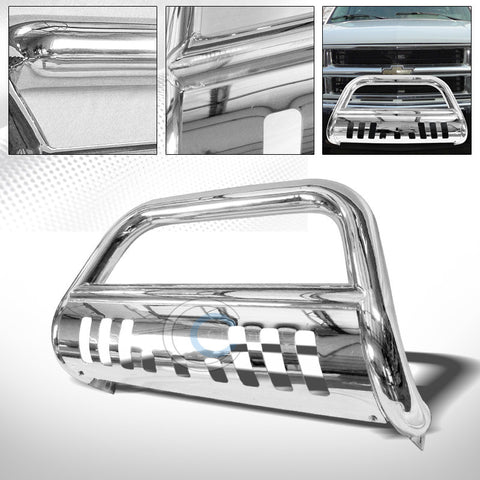 CHROME HD BULL BAR PUSH BUMPER GRILL GRILLE GUARD 88-00 CHEVY GMC C10 C/K PICKUP