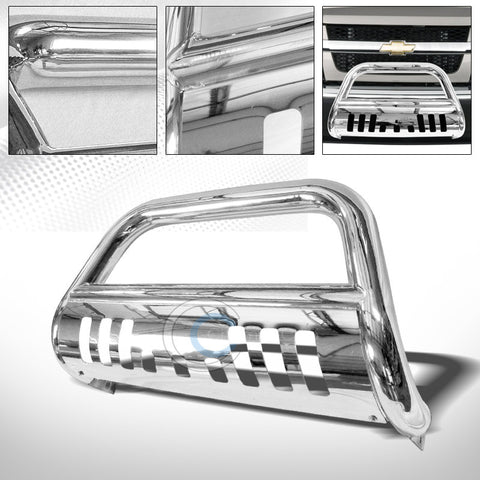 CHROME STEEL BULL BAR BRUSH PUSH BUMPER GRILL GRILLE GUARD 04-12 COLORADO/CANYON