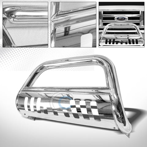 CHROME BULL BAR BRUSH PUSH BUMPER GRILL GUARD 08+ FORD ECONOLINE E150/E250/E350