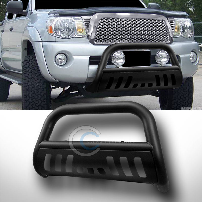 MATTE BLK BULL BAR BRUSH PUSH BUMPER GRILL GRILLE GUARD 04-16 F150 NON-ECOBOOST