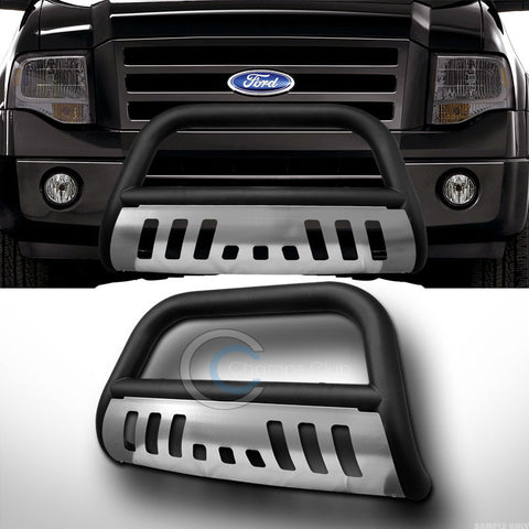 *Sale Matte Black Stainless Skid FRONT BUMPER BULL BAR GUARD 2004 & Up Ford F150