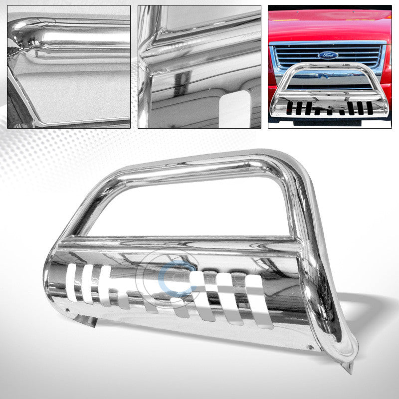 CHROME STEEL BULL BAR BRUSH PUSH BUMPER GRILL GRILLE GUARD 06-10 FORD EXPLORER