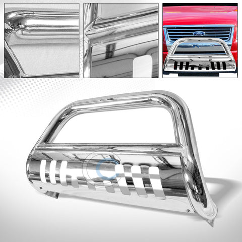 CHROME STEEL BULL BAR BRUSH PUSH BUMPER GRILL GRILLE GUARD 06-10 FORD EXPLORER