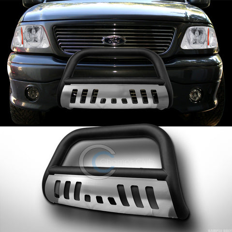 *SALE Matte Black Stainless Skid FRONT BUMPER BULL BAR GUARD 2004-2008 Ford F150