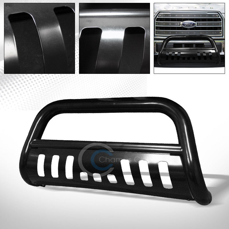 BLACK HD BULL BAR BRUSH PUSH BUMPER GRILL GRILLE GUARD 2015-2016 FORD F150 TRUCK