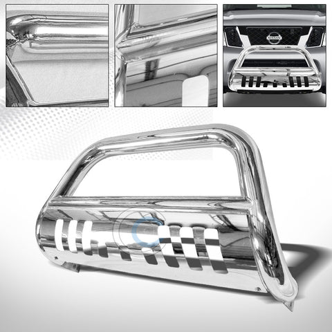 CHROME BULL BAR BRUSH PUSH BUMPER GRILL GRILLE GUARD FOR 08-12 NISSAN PATHFINDER