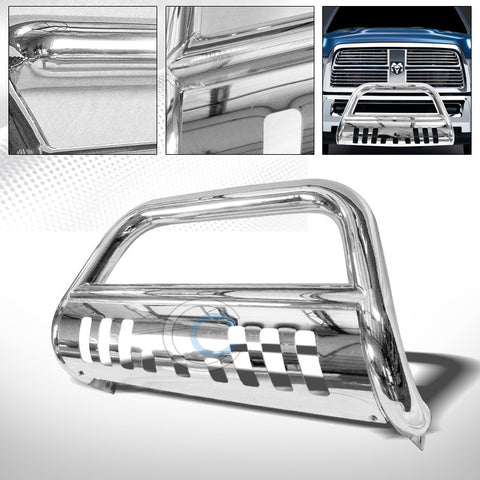 STAINLESS CHROME BULL BAR BRUSH BUMPER GRILL GRILLE GUARD 09-16 DODGE RAM 1500