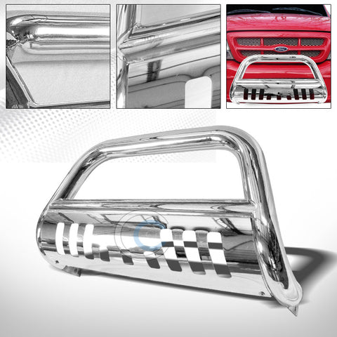 CHROME STEEL BULL BAR BRUSH PUSH BUMPER GRILL GRILLE GUARD 98-10 11 FORD RANGER