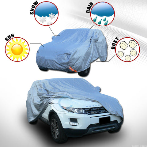 4850MM 4 LAYER WATERPROOF ANTI UV RAIN RESISTANT SUV CAR COVER+MIRROR POCKET CA1