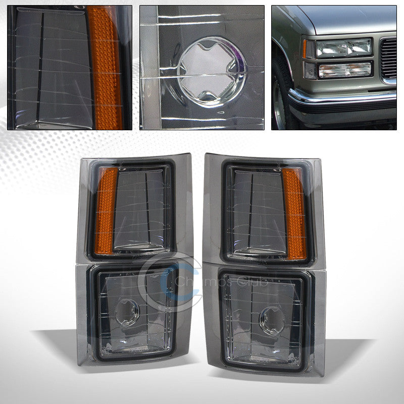 SMOKE AMBER LENS SIGNAL PARKING CORNER LIGHT LAMP 94-00 CHEVY C10 C/K PICKUP/SUV