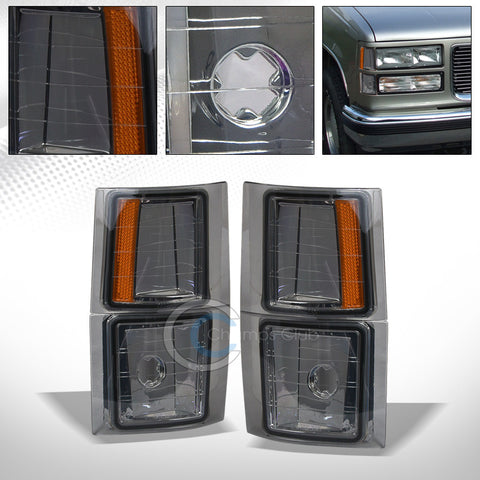 SMOKE AMBER LENS SIGNAL PARKING CORNER LIGHT LAMP 94-00 CHEVY C10 C/K PICKUP/SUV