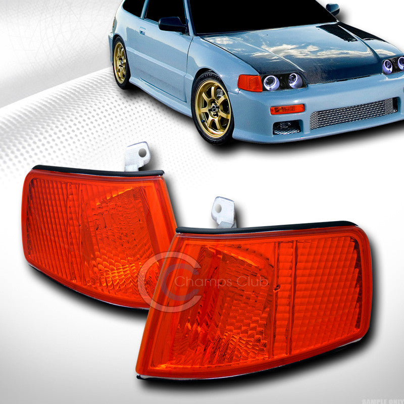 JDM AMBER LENS TURN SIGNAL PARKING CORNER LIGHTS LAMPS K2 90-91 HONDA CRX HF SI