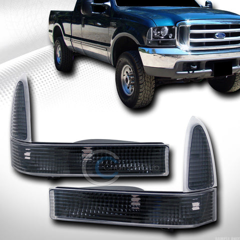 BLACK CLEAR LENS SIGNAL BUMPER CORNER LIGHT LAMP K2 99/00-04 FORD F250 EXCURSION