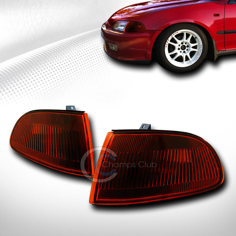 JDM SMOKE AMBER SIGNAL PARKING CORNER LIGHTS LAMP YD 92-95 HONDA CIVIC 2D/3D EG6