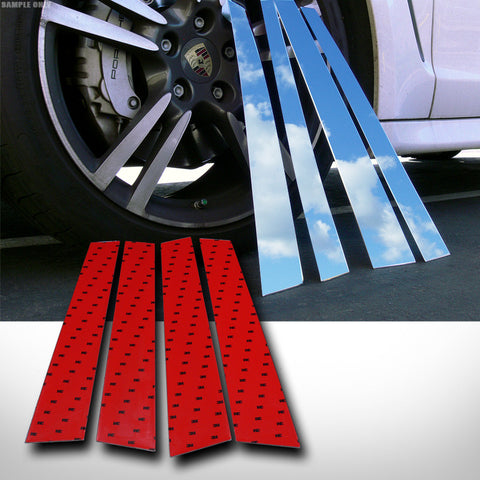 CHROME STAINLESS DOOR/WINDOW PILLARS POST TRIMS COVERS 4P 12-15 MERCEDES W166 ML