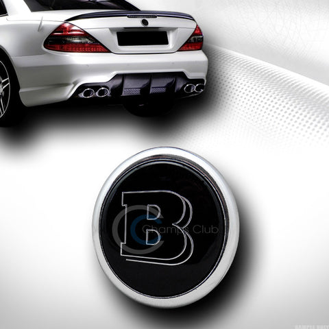 53mm BLK B LOGO REAR TRUNK EMBLEM BADGE MERCEDES-BENZ UNIVERSAL CLASS NEW AMG 1P