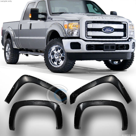 BLACK POCKET STYLE FENDER FLARES 99-07 SILVERADO/SUBURBAN/AVALANCHE/SIERRA/YUKON