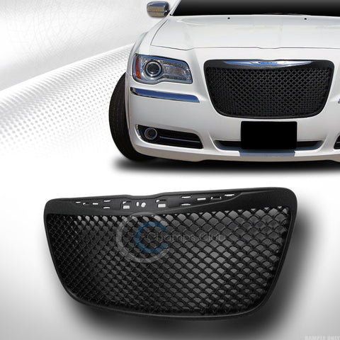 BLK B-SPORT VIP MESH FRONT HOOD BUMPER GRILL GRILLE ABS 11-14 CHRYSLER 300/300C