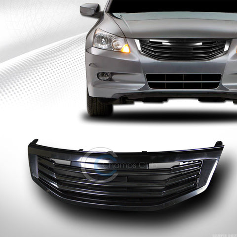 BLK MU SPORT FRONT HOOD BUMPER GRILL GRILLE COVER ABS 11-12 ACCORD 4D 4DR SEDAN