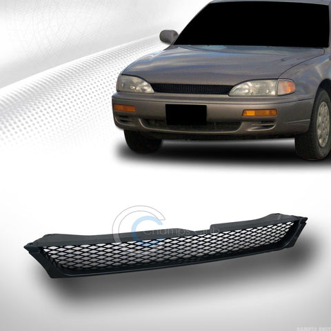 JDM BLK BADGELESS MESH FRONT BUMPER HOOD GRILL GRILLE ABS 1995-1996 TOYOTA CAMRY