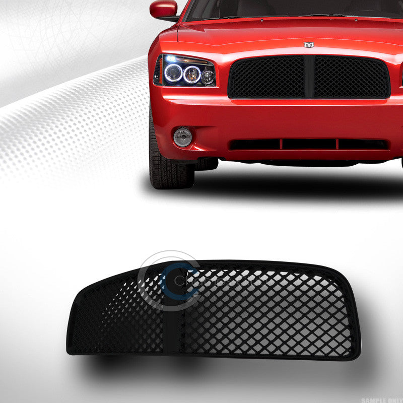 SPORT BLACK HONEYCOMB MESH FRONT BUMPER GRILL GRILLE FOR 2005-2010 DODGE CHARGER