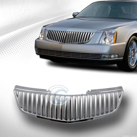 CHROME VERTICAL FRONT HOOD BUMPER GRILL GRILLE COVER ABS NEW 06-11 CADILLAC DTS