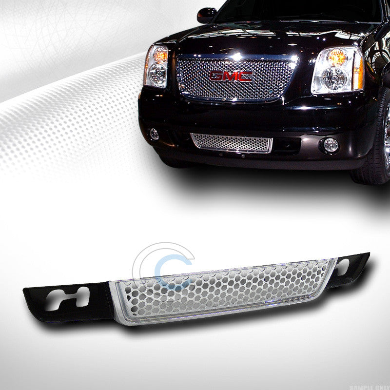 CHROME ROUND HOLE MESH FRONT LOWER BUMPER GRILL GRILLE COVER 07-12 YUKON DENALI