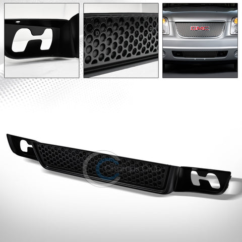 MATTE BLK ROUND HOLE MESH FRONT LOWER BUMPER GRILL GRILLE 07-12 GMC YUKON DENALI