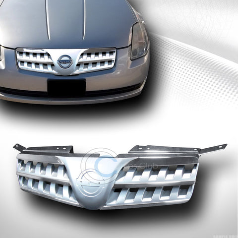 CHROME SILVER FRONT HOOD BUMPER GRILL GRILLE GUARD ABS 1PC FOR 2004-2006 MAXIMA