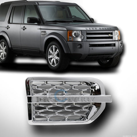 CHROME HONEYCOMB MESH RIGHT SIDE VENT GRILL GRILLE 05-09 LAND ROVER DISCOVERY 3