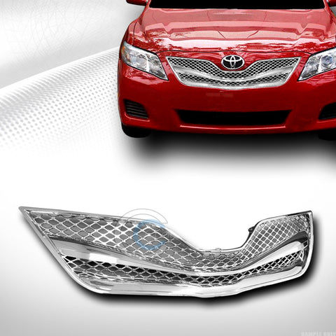 JDM CHROME WIRE MESH FRONT HOOD BUMPER GRILL GRILLE COVER ABS 10-11 TOYOTA CAMRY