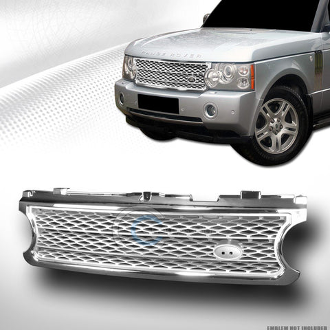 CHROME/SILVER LUXURY STYLE MESH BUMPER GRILL GRILLE 2006-2009 LAND RANGE ROVER