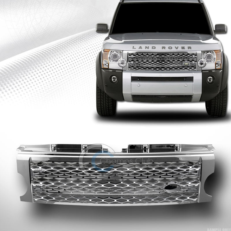 CHROME SPORT MESH FRONT BUMPER GRILL GRILLE 2005-2009 LAND ROVER LR3 DISCOVERY 3