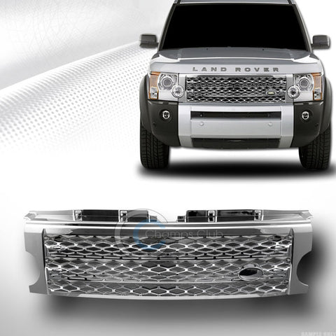 CHROME SPORT MESH FRONT BUMPER GRILL GRILLE 2005-2009 LAND ROVER LR3 DISCOVERY 3