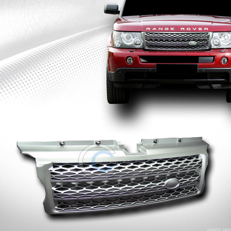 SILVER HONEYCOMB MESH HOOD BUMPER GRILL GRILLE 06-09 LAND RANGE ROVER SPORT L320