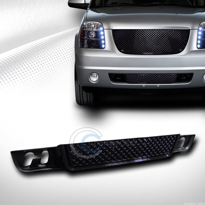 BLACK MESH FRONT LOWER BUMPER GRILL GRILLE COVER ABS 07-12 GMC YUKON DENALI XL