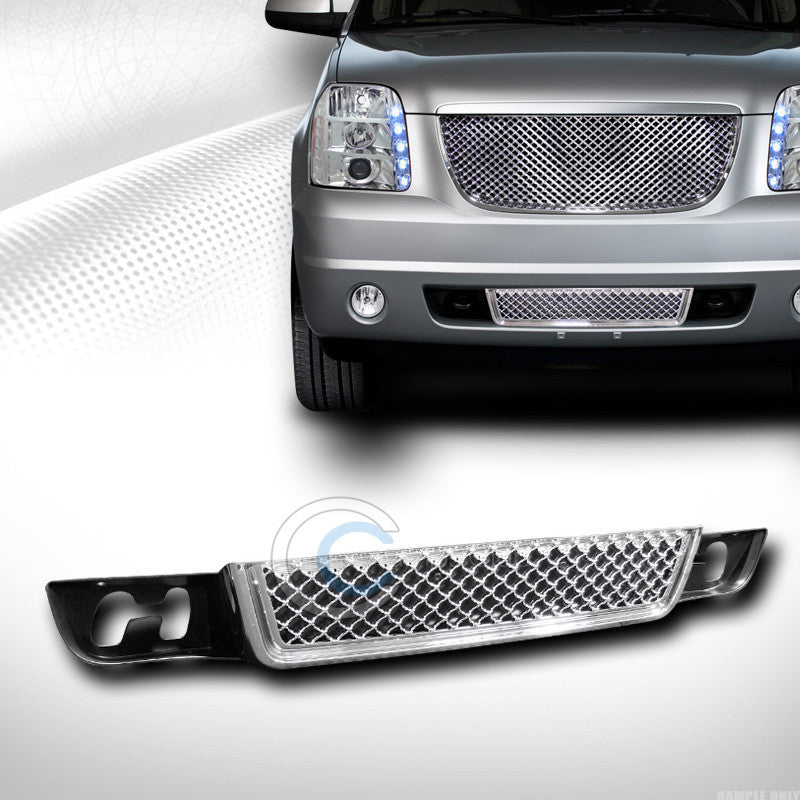 CHROME MESH FRONT LOWER BUMPER GRILL GRILLE COVER ABS 07-12 GMC YUKON DENALI XL