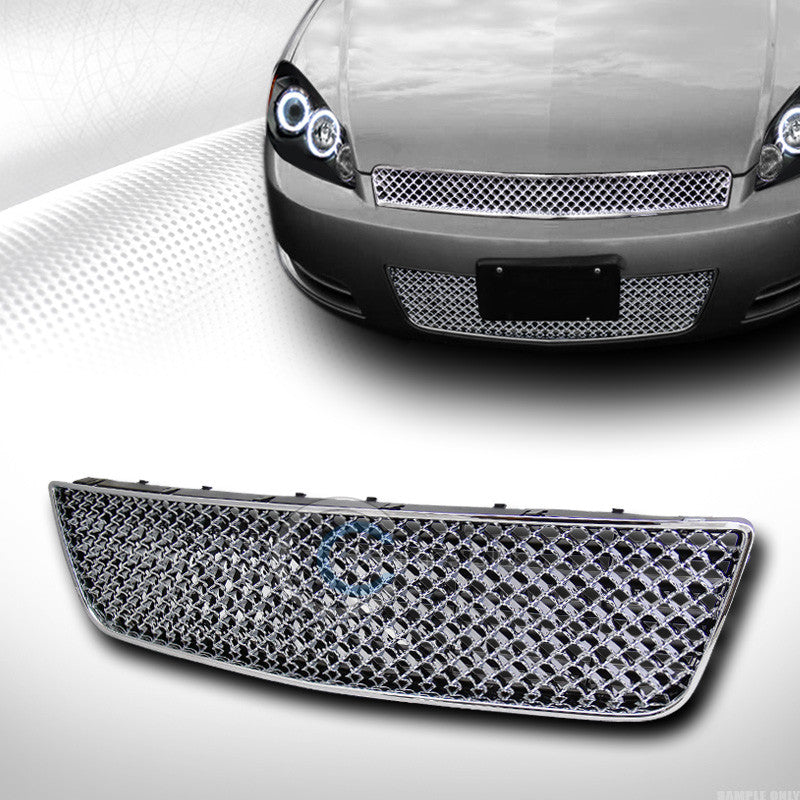 CHROME MESH FRONT LOWER BUMPER GRILL GRILLE ABS 06-13 CHEVY IMPALA/14-16 LIMITED