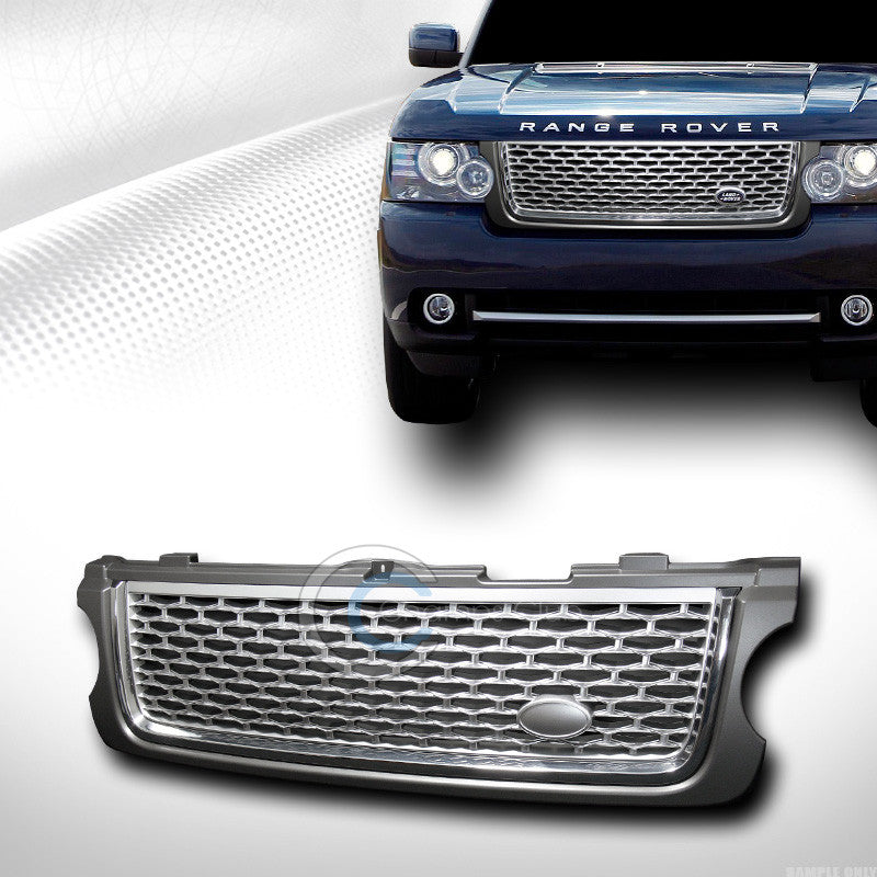 GREY GRAY/SILVER HONEYCOMB MESH HOOD BUMPER GRILL GRILLE 10-12 RANGE ROVER L322