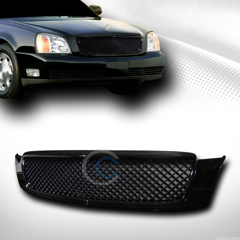 BLACK SPORT MESH FRONT HOOD BUMPER GRILL GRILLE COVER ABS 00-05 CADILLAC DEVILLE