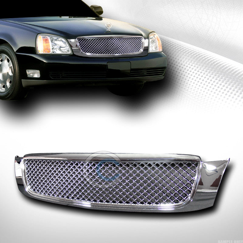 CHROME SPORT MESH FRONT HOOD BUMPER GRILL GRILLE GUARD COVER ABS 00-05 DEVILLE