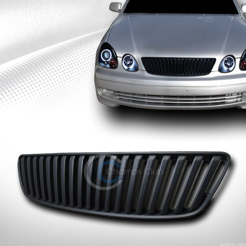 BLACK VERTICAL FRONT HOOD BUMPER GRILL GRILLE COVER ABS 98-05 GS300 GS400 GS430