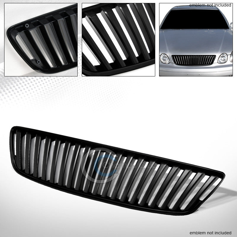 MATTE BLK VERTICAL FRONT HOOD BUMPER GRILL GRILLE 98-05 LEXUS GS300/GS400/GS430