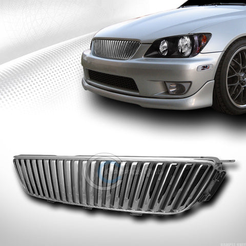 CHROME VERTICAL FRONT HOOD BUMPER GRILL GRILLE COVER 01-05 LEXUS ALTEZZA IS300
