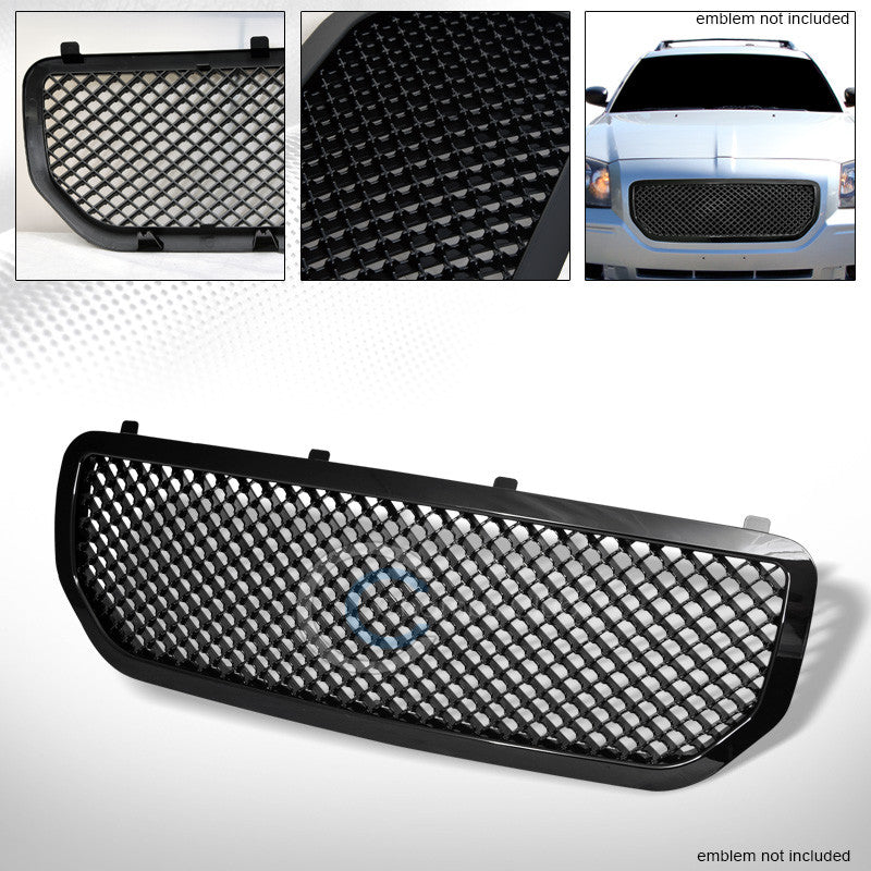 BLACK SPORT MESH FRONT HOOD BUMPER GRILL GRILLE COVER ABS 05 06 07 DODGE MAGNUM