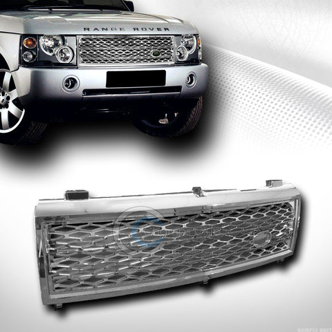 CHROME HONEYCOMB MESH FRONT HOOD BUMPER GRILL GRILLE 2003-2005 LAND RANGE ROVER