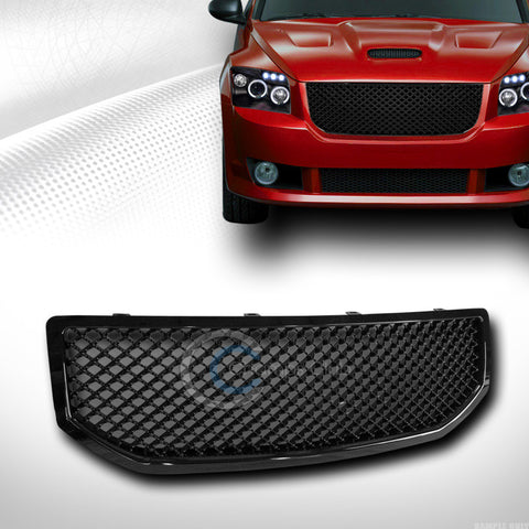 BLACK SPORT MESH FRONT HOOD BUMPER GRILL GRILLE COVER ABS 06/07-12 DODGE CALIBER