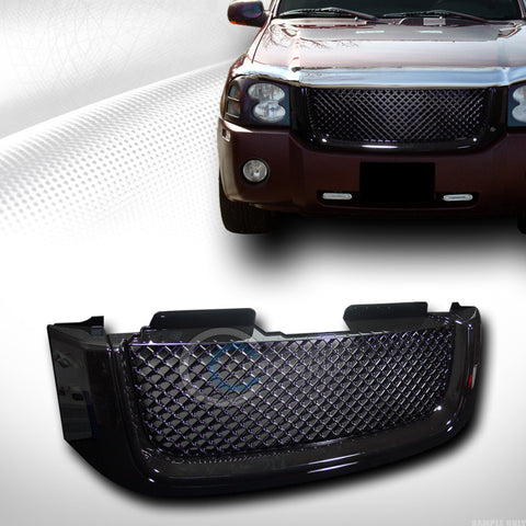 BLACK SPORT MESH STYLE FRONT HOOD BUMPER GRILL GRILLE COVER ABS 02-08 GMC ENVOY