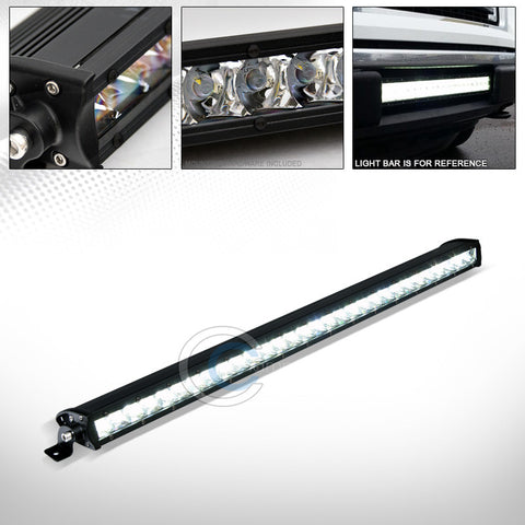 30X CREE LED 150W LIGHT BAR 1-ROW SPOT OFF-ROAD BULL GUARD ROOF BUMPER MOUNT C01